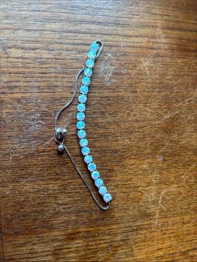 Blue Opal Tennis Bracelet